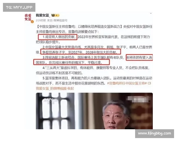宫鲁鸣回应女篮亚洲杯12人名单只在集训球员中产生开赛前最后一天公布 宫鲁鸣回应女篮亚洲杯12人名单只在集训球员中产生开赛前最后一天公布
